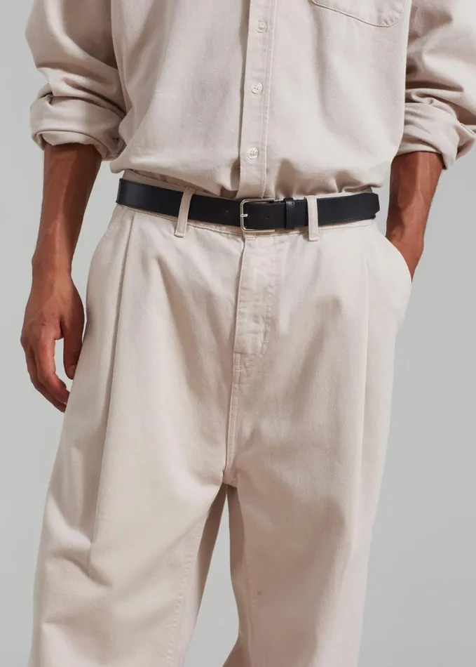 Clothing Men The Frankie Shop Drew Denim Pants 8211 Natural