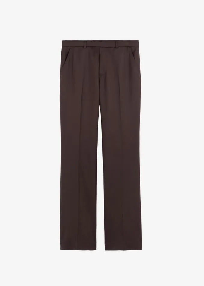 Clothing Men The Frankie Shop Mason Wool Trousers 8211 Brown
