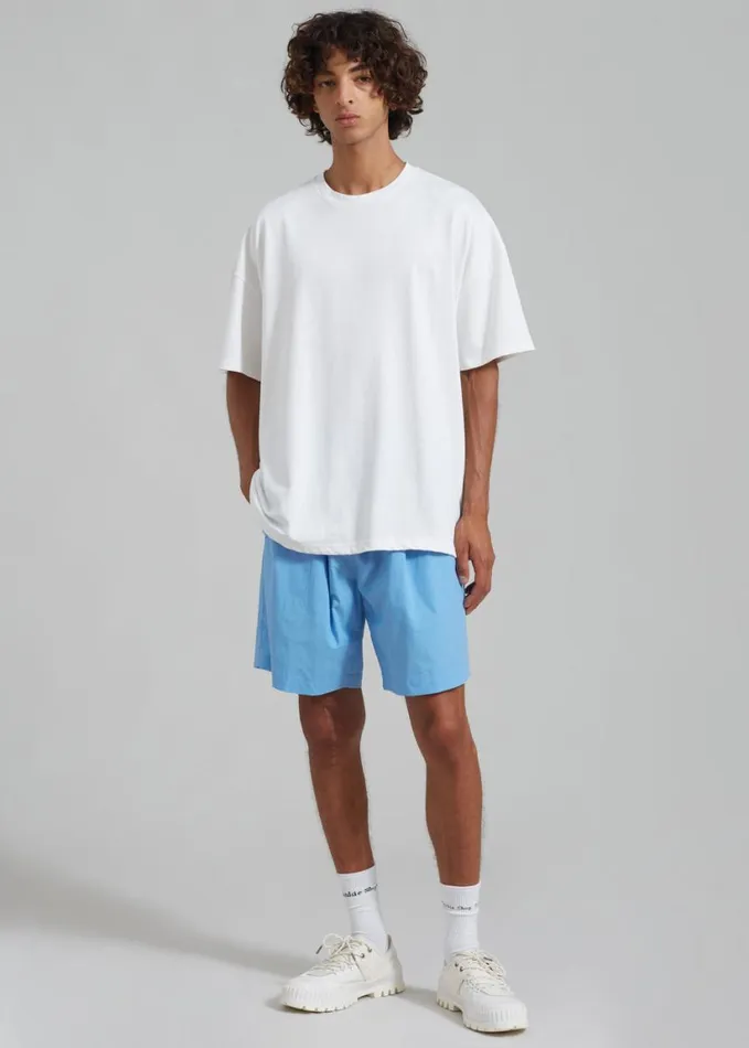 Clothing Men The Frankie Shop Matthias Boxer Bermuda Shorts 8211 Blue
