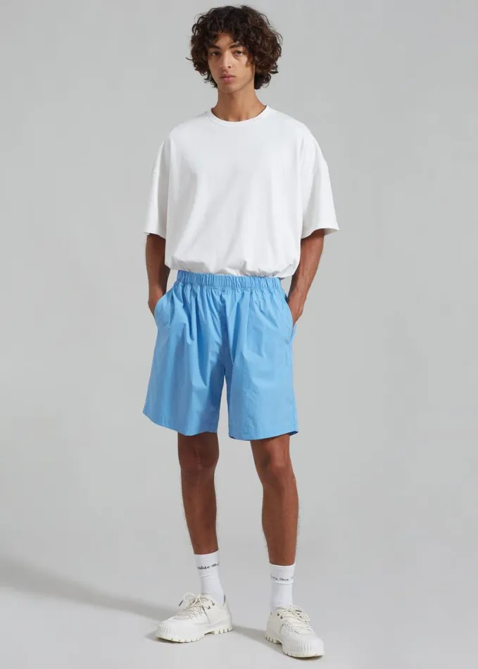 Clothing Men The Frankie Shop Matthias Boxer Bermuda Shorts 8211 Blue