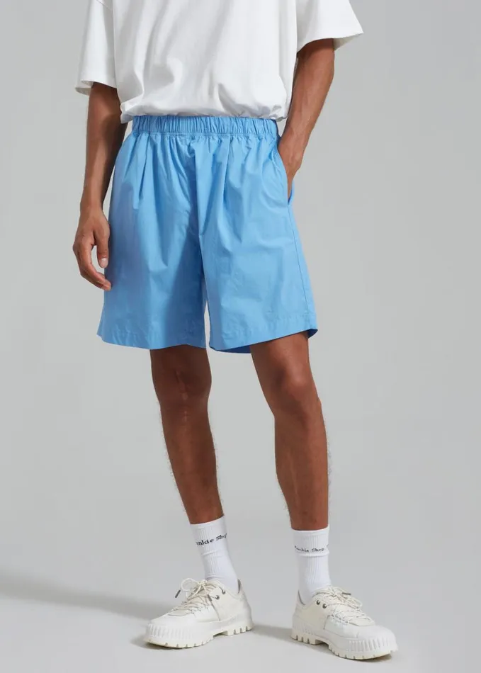Clothing Men The Frankie Shop Matthias Boxer Bermuda Shorts 8211 Blue