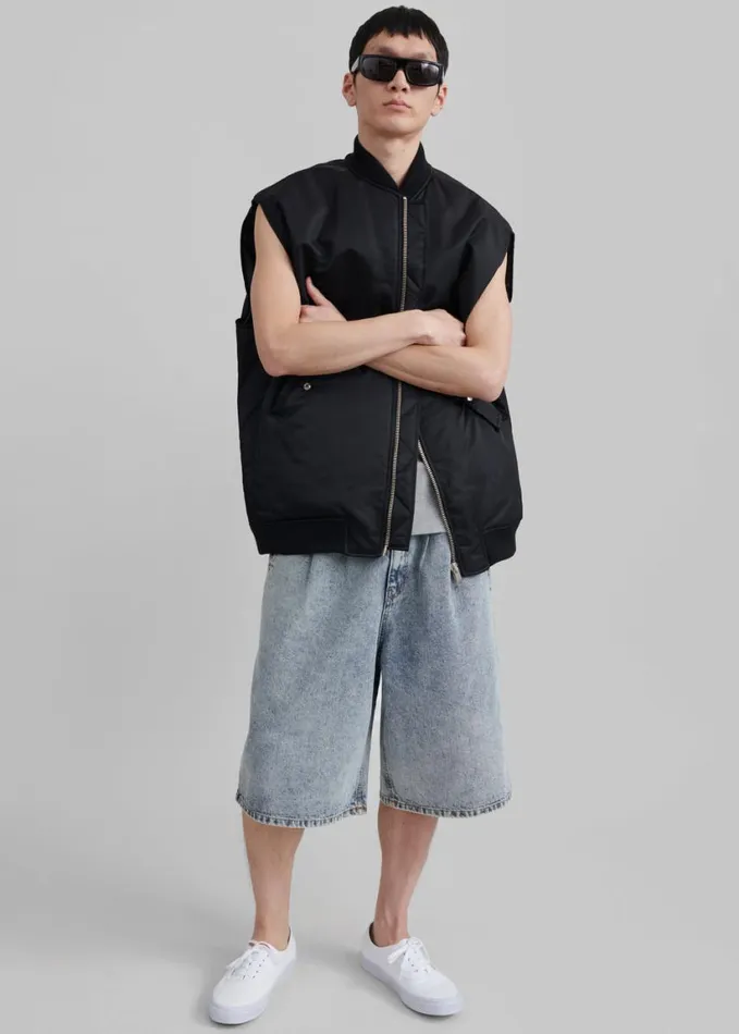 Clothing Men The Frankie Shop Otto Denim Bermuda Shorts 8211 Blue