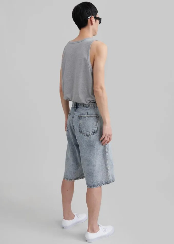 Clothing Men The Frankie Shop Otto Denim Bermuda Shorts 8211 Blue