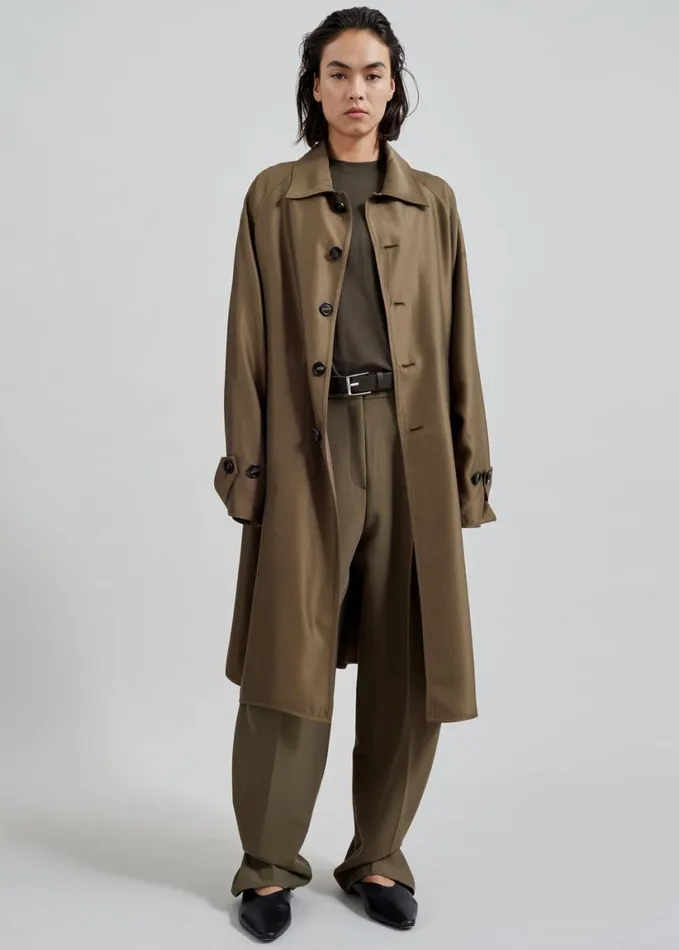 Clothing WomenMen The Frankie Shop Aldrin Oversized Coat 8211 Camel