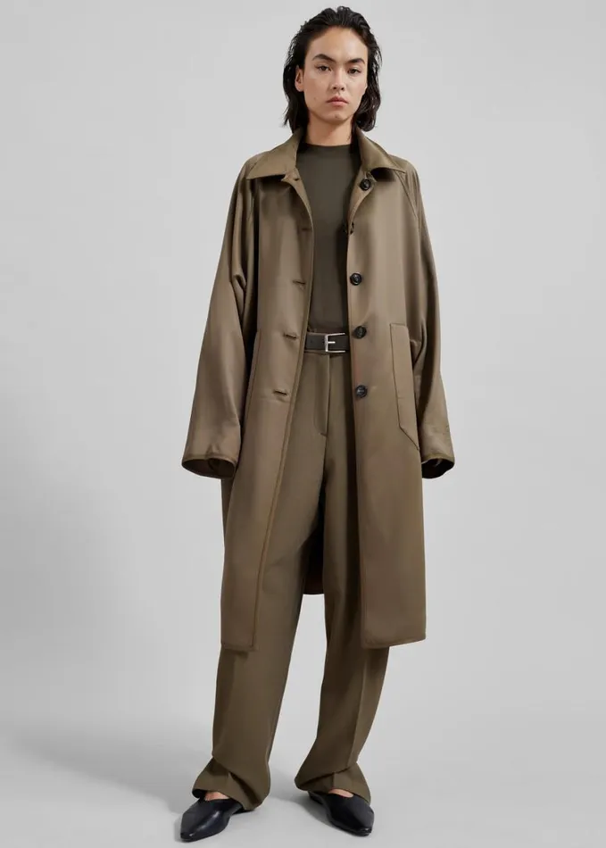 Clothing WomenMen The Frankie Shop Aldrin Oversized Coat 8211 Camel