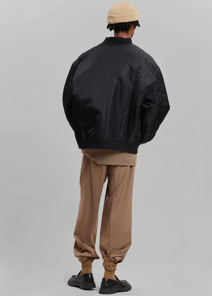 Clothing WomenMen The Frankie Shop Astra Bomber Jacket 8211 Black
