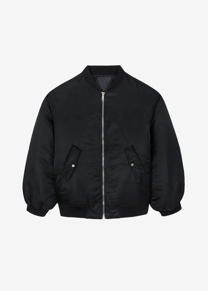Clothing WomenMen The Frankie Shop Astra Bomber Jacket 8211 Black