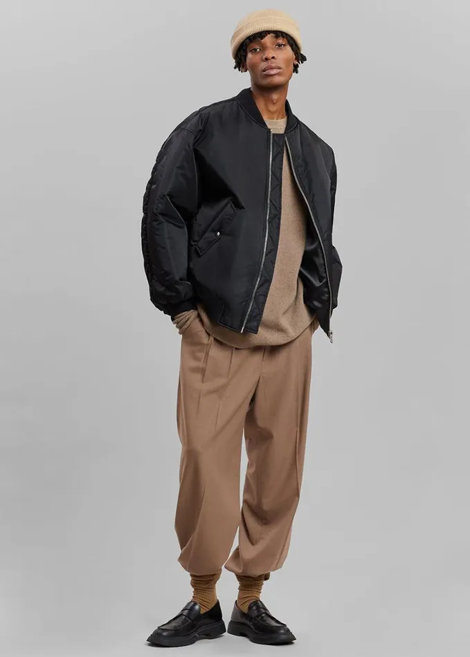 Clothing WomenMen The Frankie Shop Astra Bomber Jacket 8211 Black