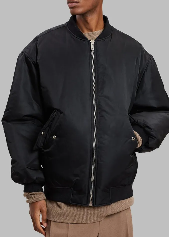Clothing WomenMen The Frankie Shop Astra Bomber Jacket 8211 Black