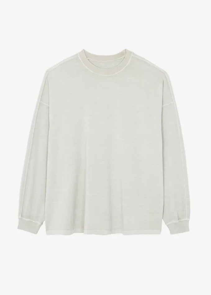 Clothing WomenMen The Frankie Shop Collins Long Sleeve Tee 8211 Beige