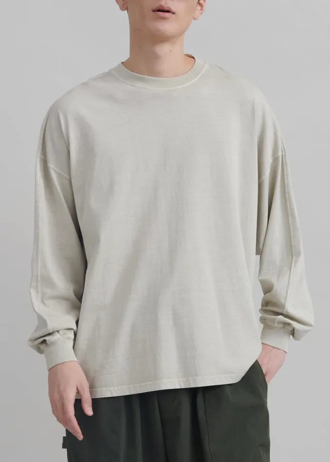 Clothing WomenMen The Frankie Shop Collins Long Sleeve Tee 8211 Beige