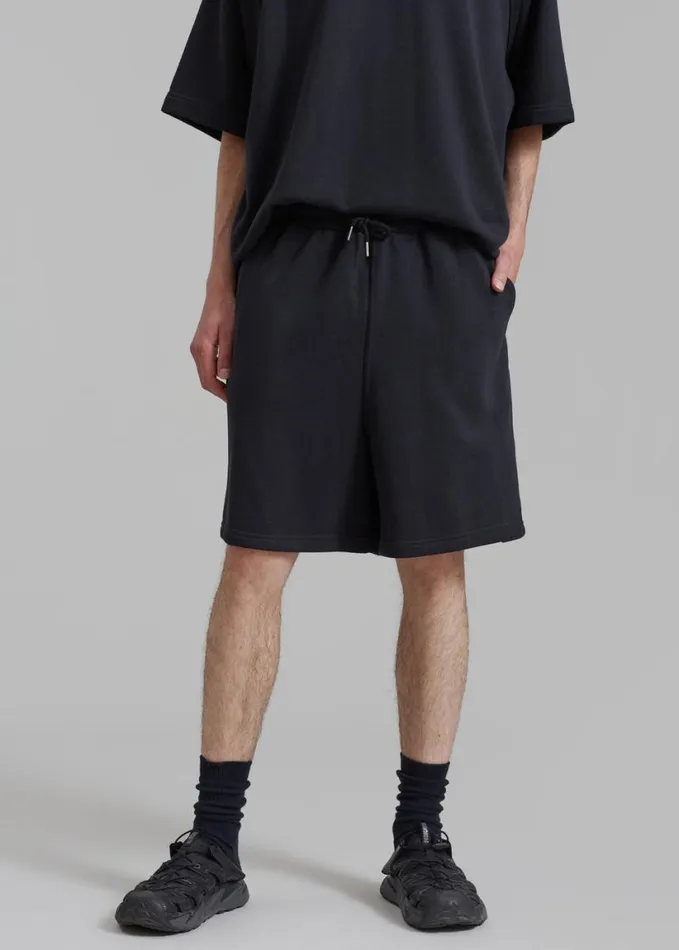 Clothing WomenMen The Frankie Shop Newton Sweatshorts 8211 Black