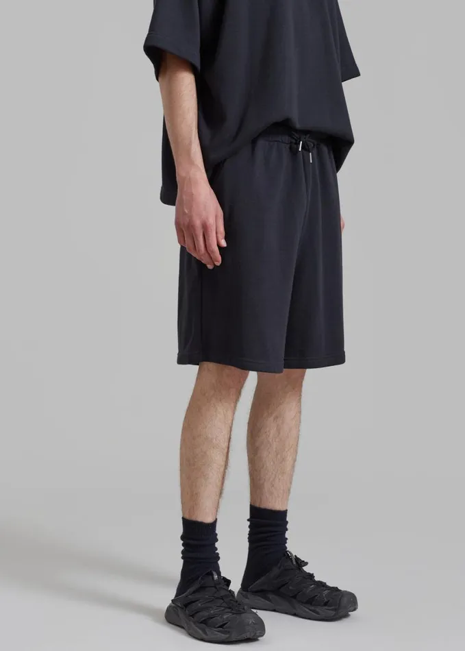 Clothing WomenMen The Frankie Shop Newton Sweatshorts 8211 Black