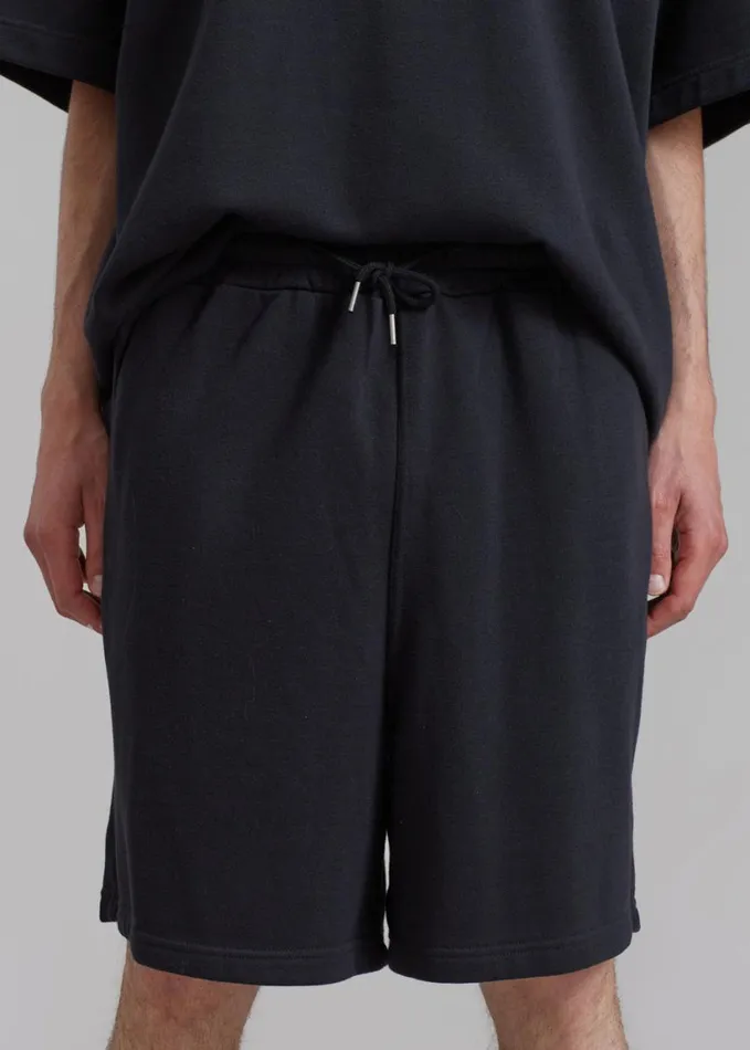 Clothing WomenMen The Frankie Shop Newton Sweatshorts 8211 Black