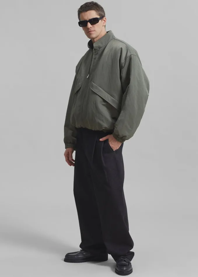 Clothing WomenMen The Frankie Shop Seth Oversized Jacket 8211 Khaki