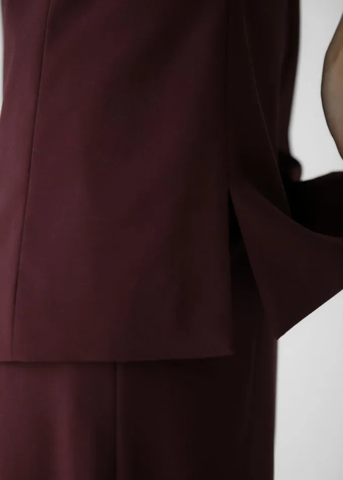 Clothing Women The Frankie Shop Abbie Strapless Top 8211 Burgundy