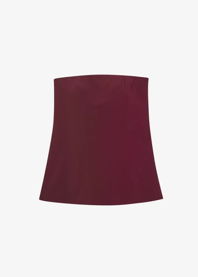 Clothing Women The Frankie Shop Abbie Strapless Top 8211 Burgundy