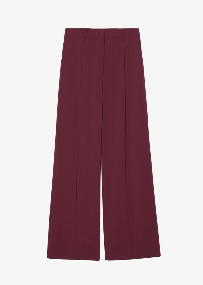 Clothing Women The Frankie Shop Abbie Trousers 8211 Burgundy