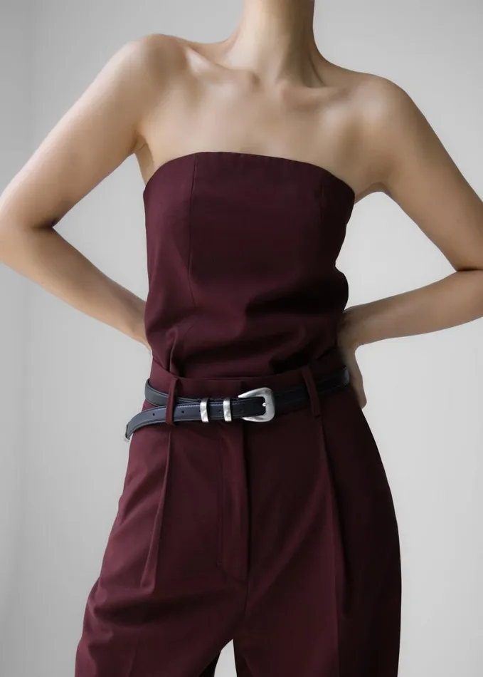 Clothing Women The Frankie Shop Abbie Trousers 8211 Burgundy