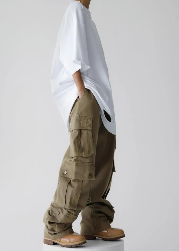 Clothing Women The Frankie Shop Arlon Cargo Pants 8211 Khaki