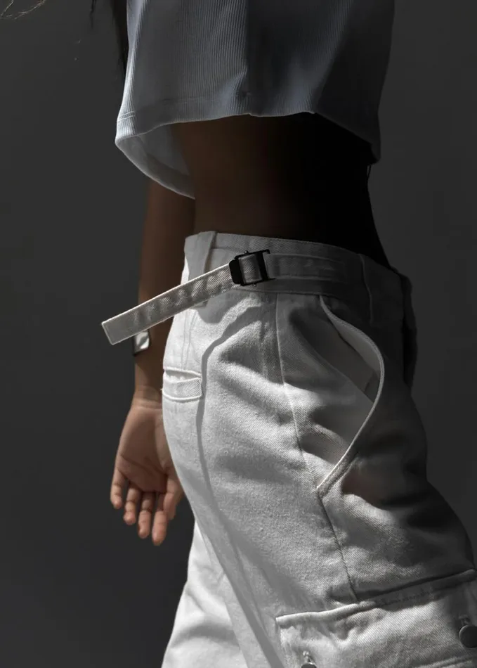 Clothing Women The Frankie Shop Arlon Cargo Pants 8211 White