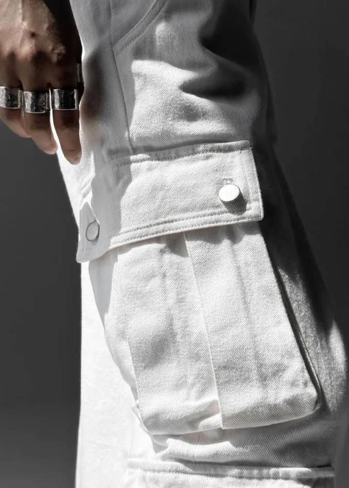 Clothing Women The Frankie Shop Arlon Cargo Pants 8211 White