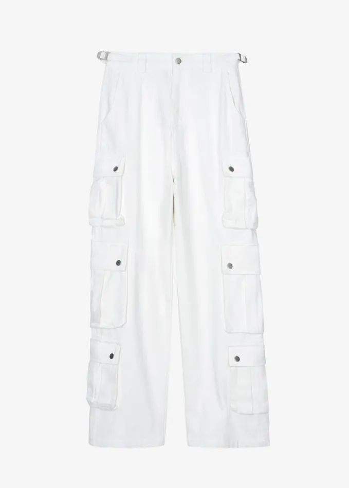 Clothing Women The Frankie Shop Arlon Cargo Pants 8211 White