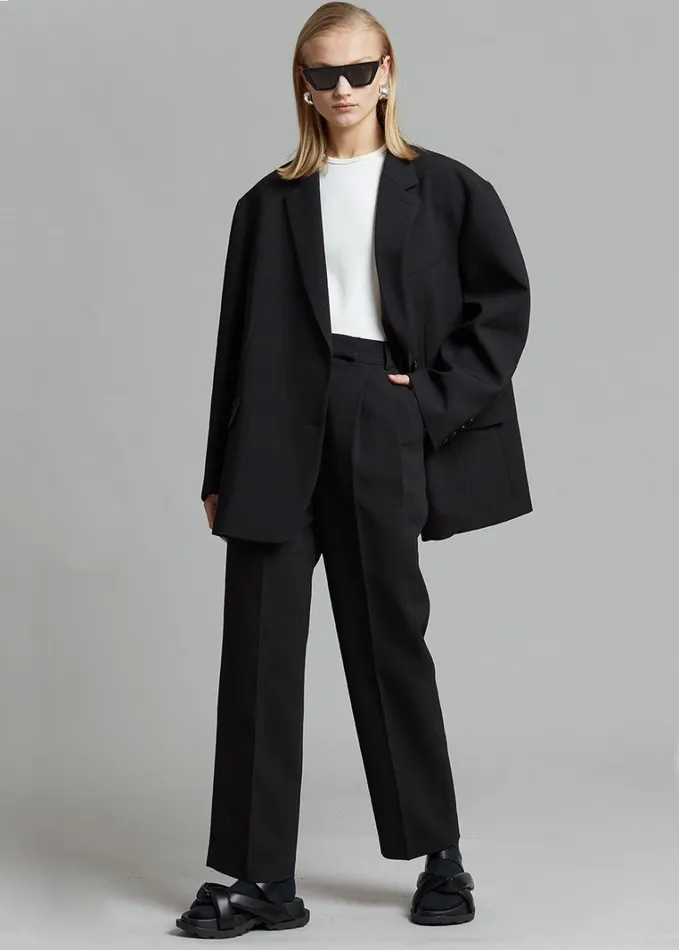 Clothing Women The Frankie Shop Bea Blazer 8211 Black