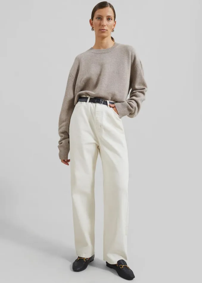 Clothing Women The Frankie Shop Bexley Jeans 8211 Cream