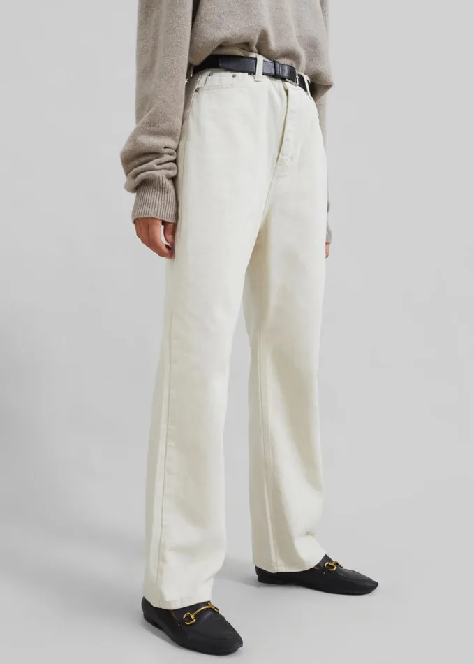 Clothing Women The Frankie Shop Bexley Jeans 8211 Cream