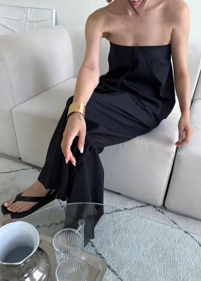 Clothing Women The Frankie Shop Catalina Tube Top 8211 Black
