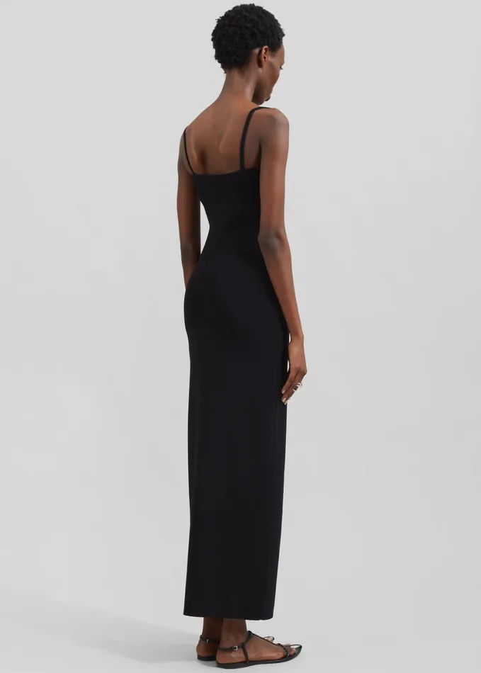 Clothing Women The Frankie Shop Christopher Esber Salacia Wire Column Dress 8211 Black