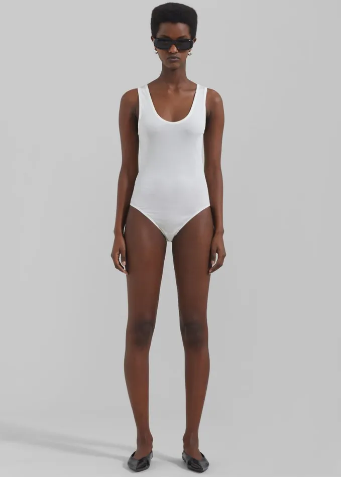 Clothing Women The Frankie Shop Christopher Esber Sonora Tank Bodysuit 8211 White