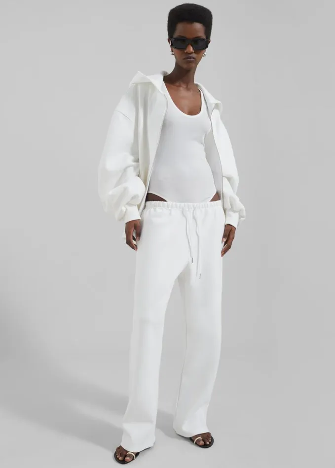 Clothing Women The Frankie Shop Christopher Esber Sonora Tank Bodysuit 8211 White