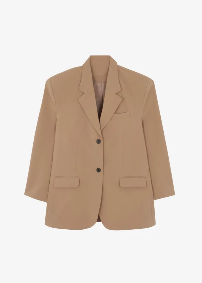 Clothing Women The Frankie Shop Cordelia Boxy Blazer 8211 Camel