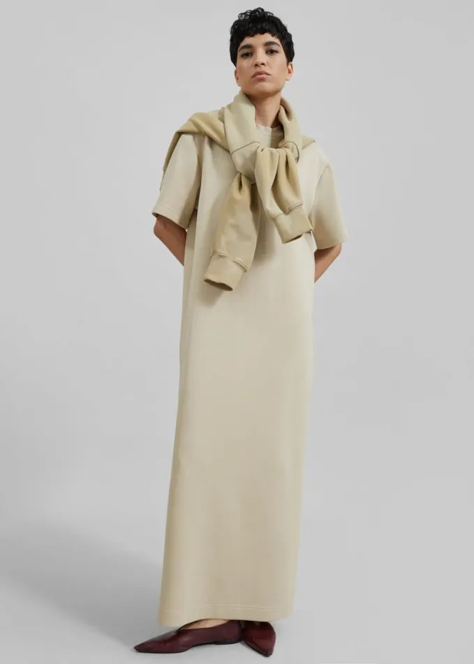 Clothing Women The Frankie Shop Ellis Tee Dress 8211 Beige