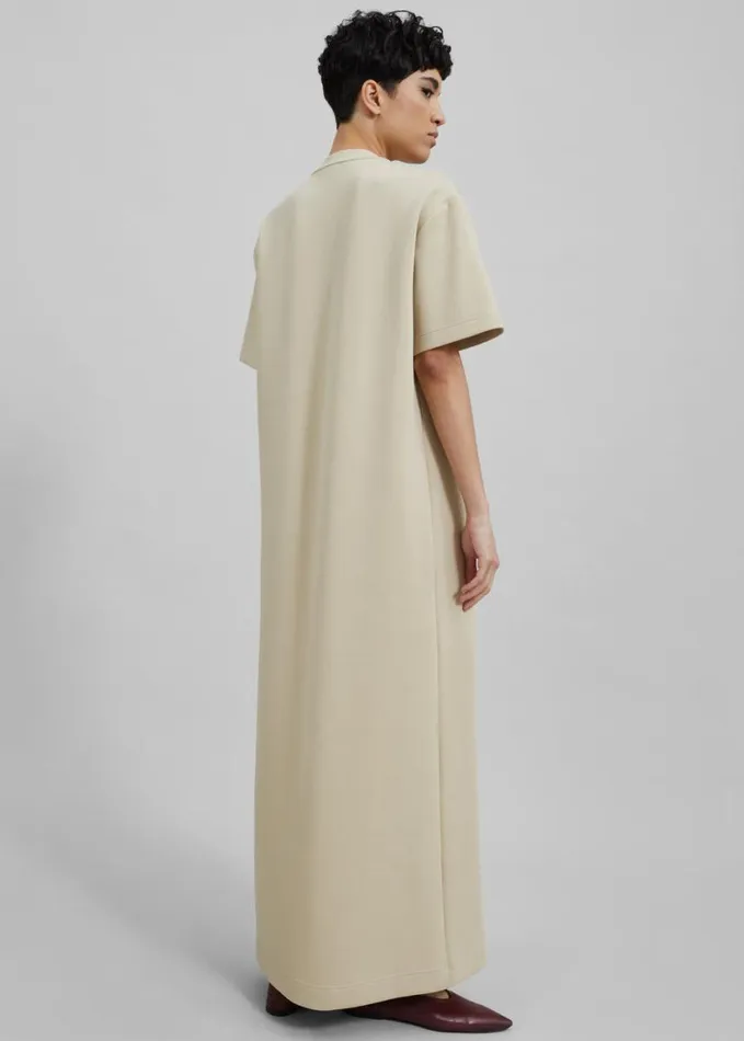 Clothing Women The Frankie Shop Ellis Tee Dress 8211 Beige