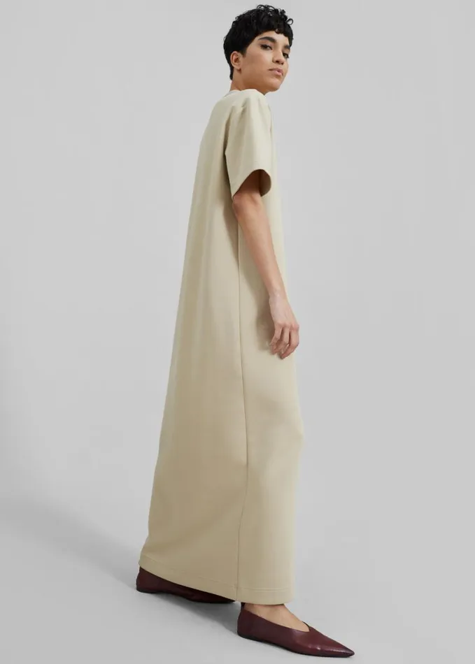 Clothing Women The Frankie Shop Ellis Tee Dress 8211 Beige