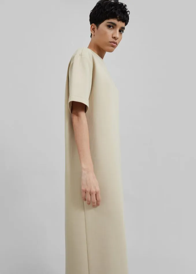 Clothing Women The Frankie Shop Ellis Tee Dress 8211 Beige
