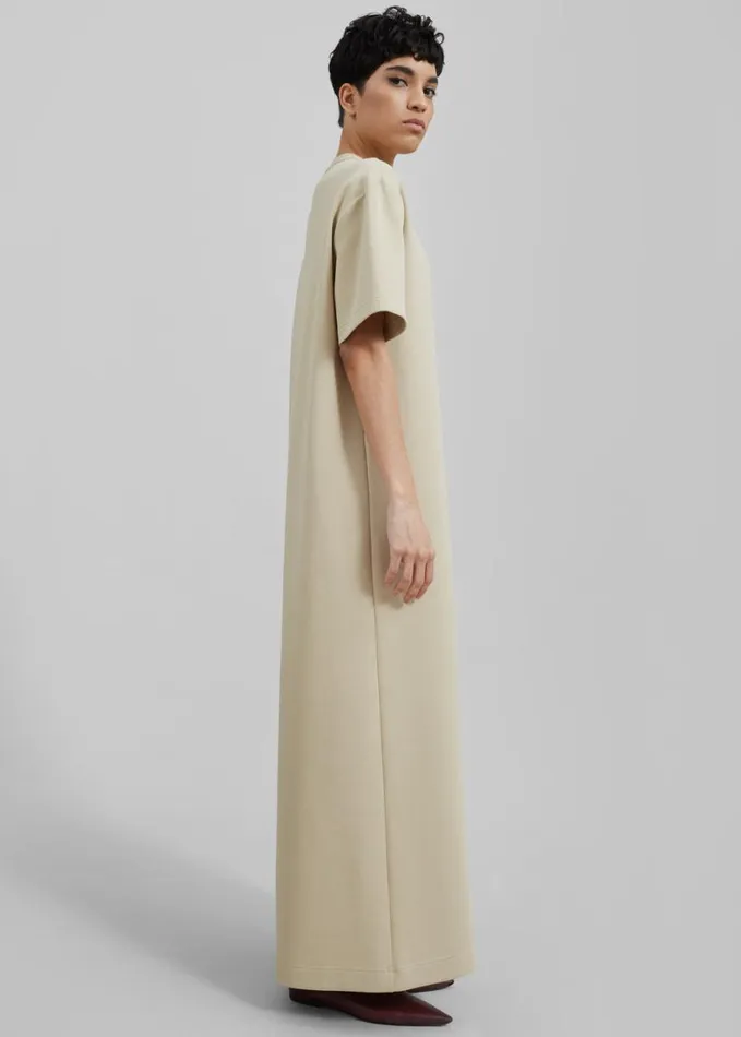 Clothing Women The Frankie Shop Ellis Tee Dress 8211 Beige