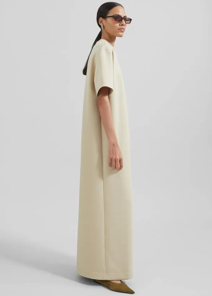 Clothing Women The Frankie Shop Ellis Tee Dress 8211 Beige