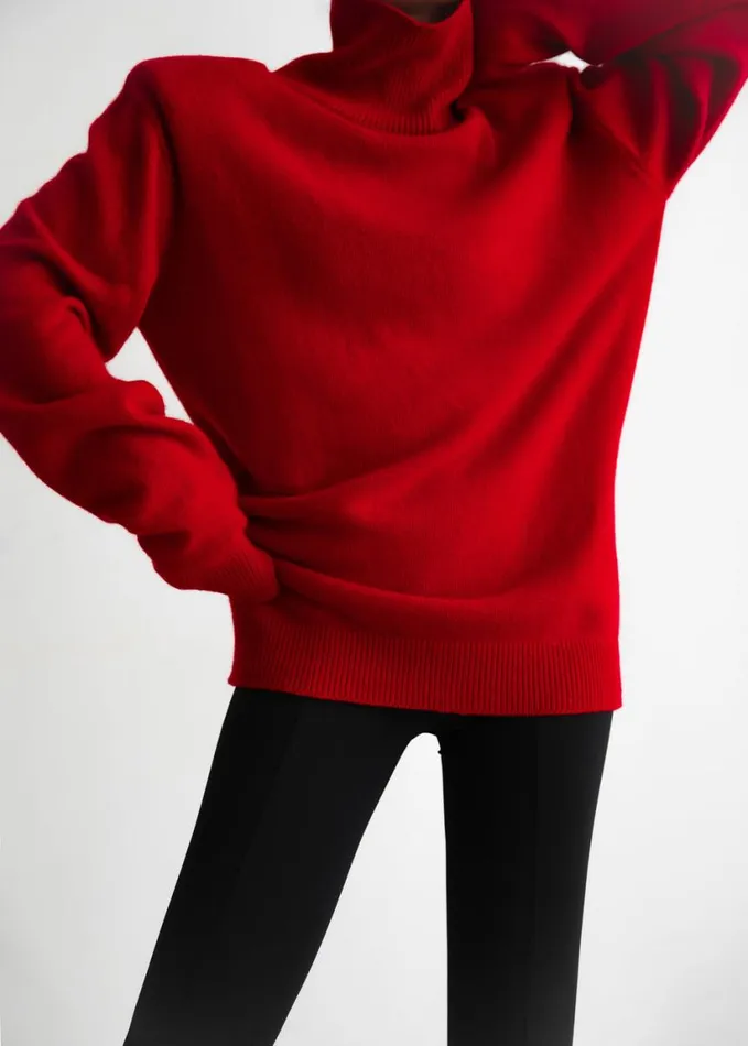 Clothing Women The Frankie Shop Emilia Mini Padded Sweater Dress 8211 Red