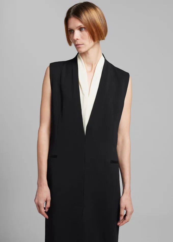Clothing Women The Frankie Shop Esse Studios Solpha Vest Dress 8211 Black
