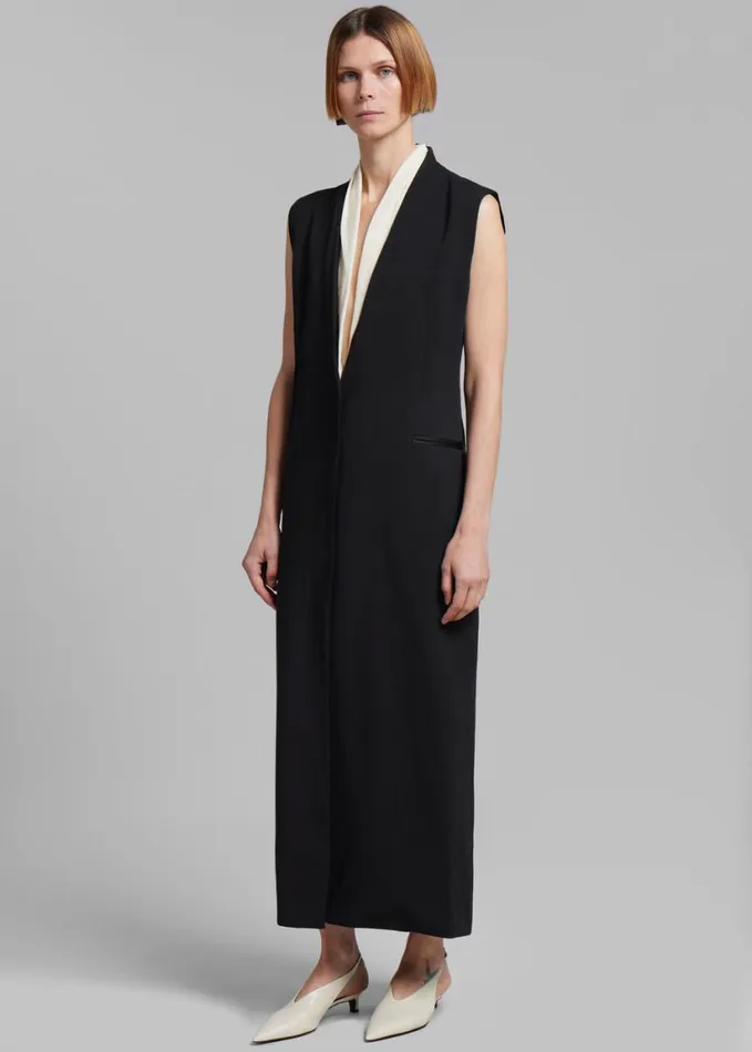 Clothing Women The Frankie Shop Esse Studios Solpha Vest Dress 8211 Black