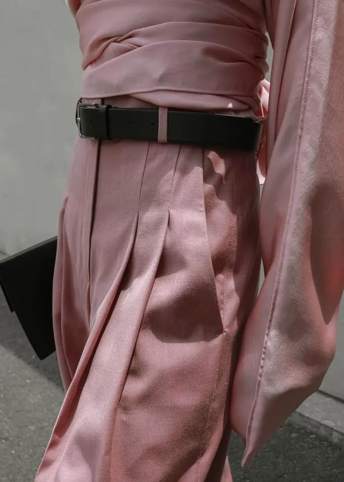 Clothing Women The Frankie Shop Gelso Pleated Trousers 8211 Rose