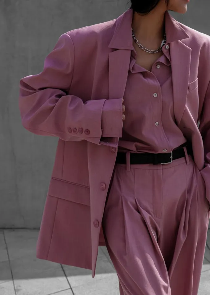 Clothing Women The Frankie Shop Gelso Pleated Trousers 8211 Rose