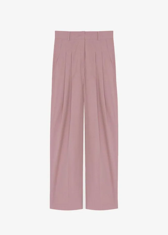 Clothing Women The Frankie Shop Gelso Pleated Trousers 8211 Rose