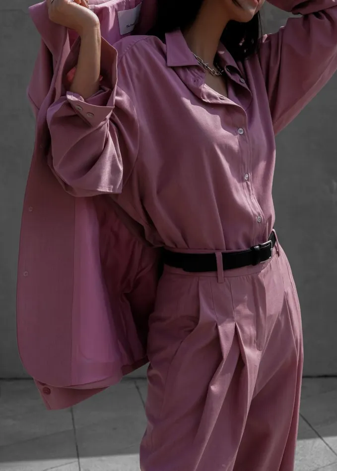 Clothing Women The Frankie Shop Gelso Pleated Trousers 8211 Rose