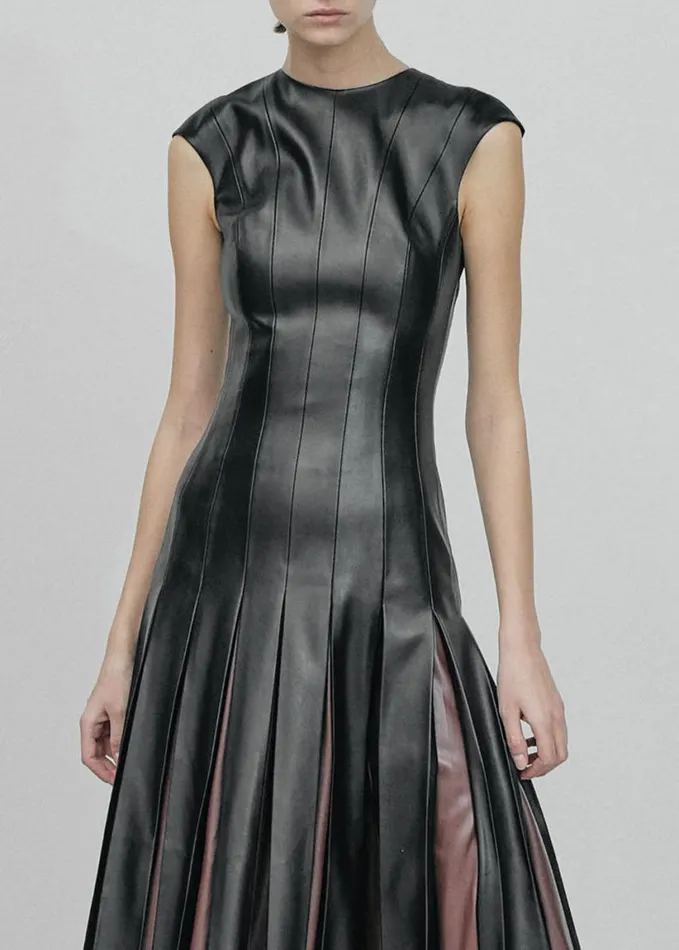 Clothing Women The Frankie Shop Gudu Dress 02 8211 BlackBrown