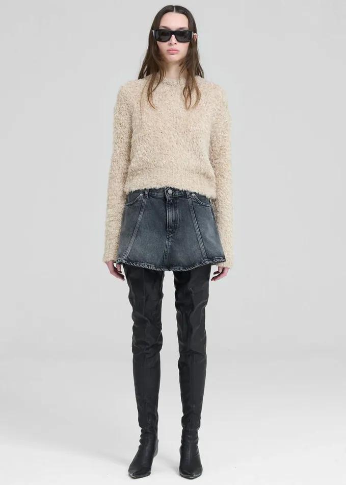 Clothing Women The Frankie Shop Haikure Ginny Sweater 8211 Beige